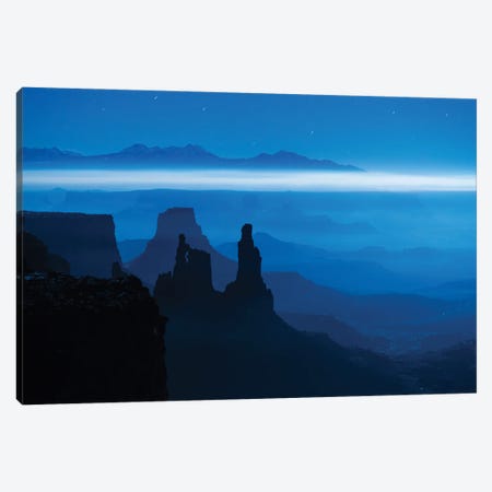 Blue Moon Mesa Canvas Print #DLF68} by Dustin LeFevre Canvas Art Print