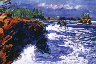 Jagged Coastline by David Lloyd Glover framed wall art