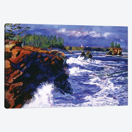 Jagged Coastline Canvas Print #DLG100} by David Lloyd Glover Canvas Artwork