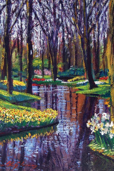 Spring: Keukenhof Park In Spring by David Lloyd Glover