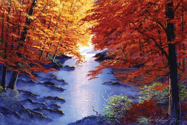 David Lloyd Glover: Misty Blue Morning by David Lloyd Glover