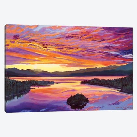 Lake Tahoe Sky Canvas Print #DLG104} by David Lloyd Glover Canvas Art Print