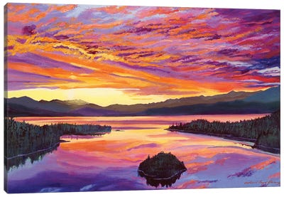 Lake Tahoe Sky Canvas Art Print - Lake Tahoe Art