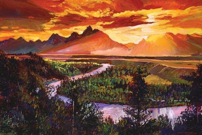 Majestic Morning by David Lloyd Glover canvas print