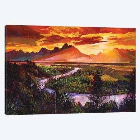 Majestic Morning Canvas Print #DLG107} by David Lloyd Glover Canvas Art Print