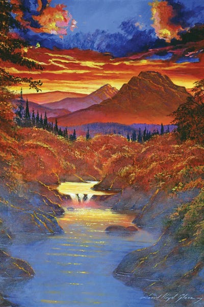 Sunset In The Valley by David Lloyd Glover art print