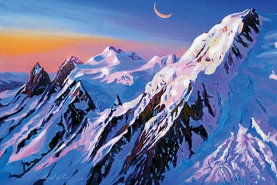 Mountain Moon by David Lloyd Glover canvas print