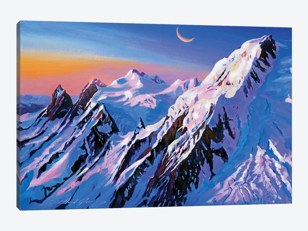 Mountain Moon by David Lloyd Glover 1-piece Canvas Art Print