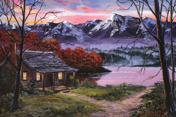 David Lloyd Glover: My Lake Cabin by David Lloyd Glover