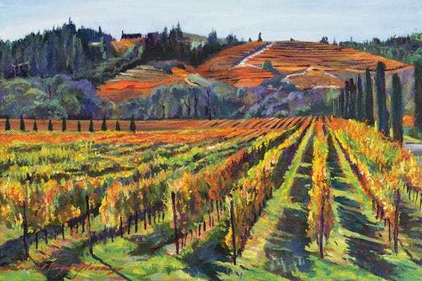 Vineyards: Napa Cabernet Harvest by David Lloyd Glover