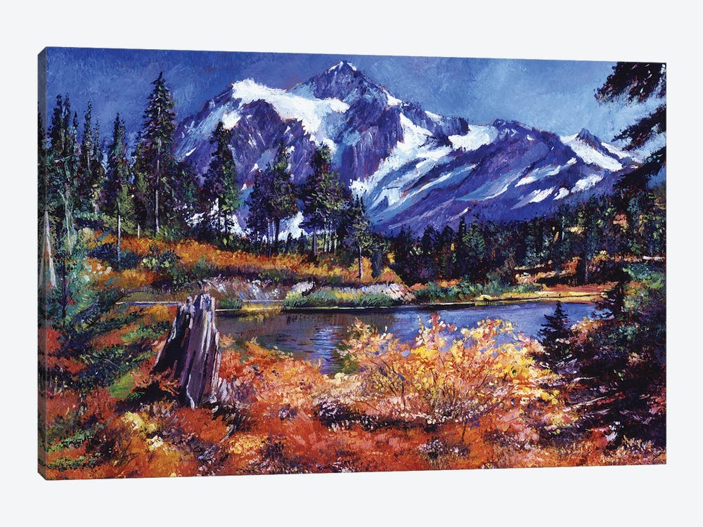 October Alpine Lake - Mount Shuksan by David Lloyd Glover 1-piece Canvas Artwork
