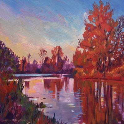 October Quiet by David Lloyd Glover canvas print