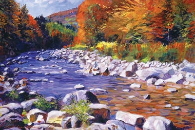 October River Run by David Lloyd Glover framed wall art