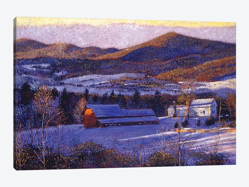 Ohio Winter Blue by David Lloyd Glover 1-piece Canvas Print