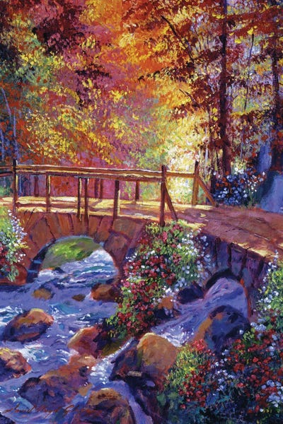 David Lloyd Glover: Stone Bridge At Royal Gardens by David Lloyd Glover