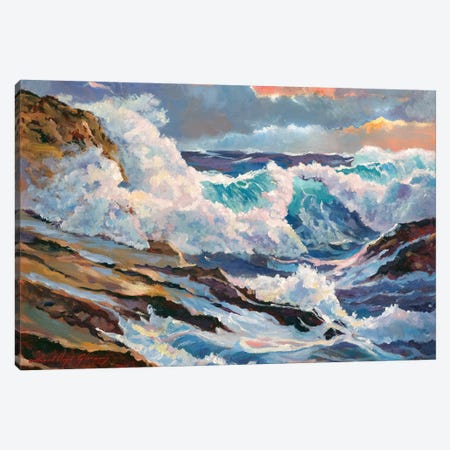 Pacific Storm Canvas Print #DLG132} by David Lloyd Glover Art Print