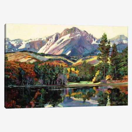 Painter's Lake Canvas Print #DLG135} by David Lloyd Glover Canvas Art