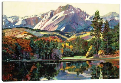 Painter's Lake Canvas Art Print - David Lloyd Glover