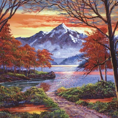 Path To The Shimmering Lake by David Lloyd Glover gallery poster