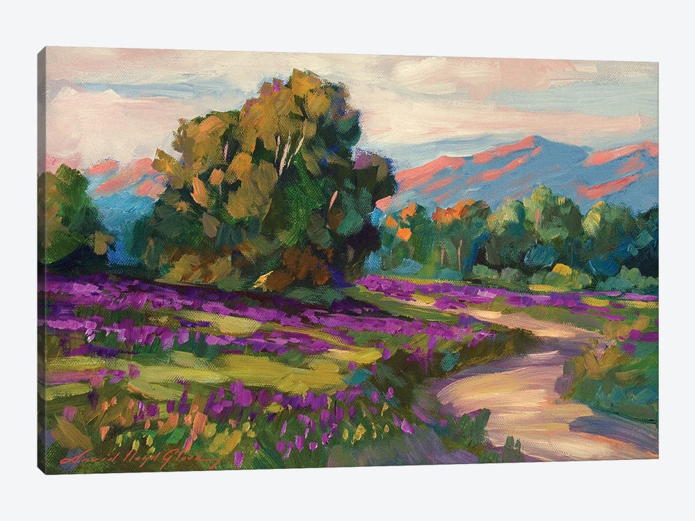 Purple Hills Of California by David Lloyd Glover 1-piece Canvas Artwork