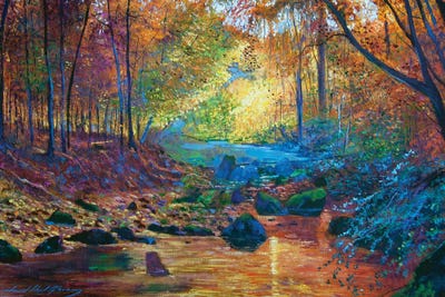 Quiet Autumn Moments by David Lloyd Glover metal wall art