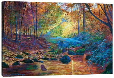 Quiet Autumn Moments Canvas Art Print - Plein Air Paintings
