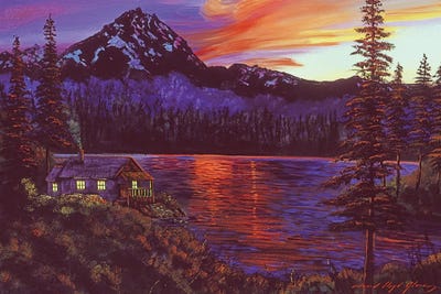 Quiet Night by David Lloyd Glover canvas print