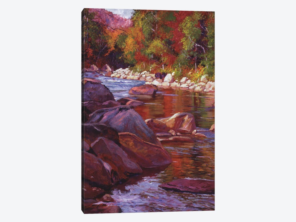 Vermont River by David Lloyd Glover 1-piece Canvas Artwork
