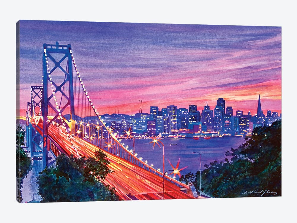 San Francisco Nights by David Lloyd Glover 1-piece Canvas Artwork