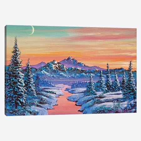 Snow River Canvas Print #DLG165} by David Lloyd Glover Canvas Art Print