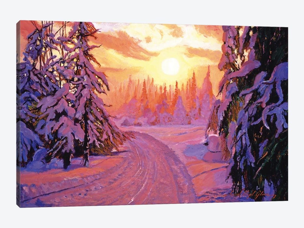 Soft Snow Sunrise by David Lloyd Glover 1-piece Art Print