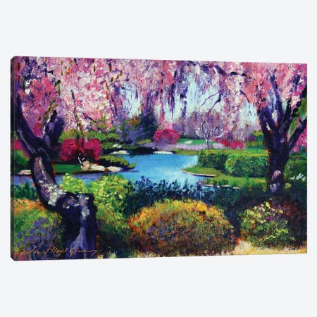 Spring Day In The Park Canvas Print #DLG172} by David Lloyd Glover Art Print