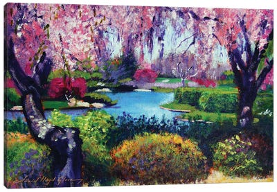 Spring Day In The Park Canvas Art Print - David Lloyd Glover
