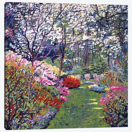 Spring Park Impressions Canvas Print #DLG173} by David Lloyd Glover Art Print
