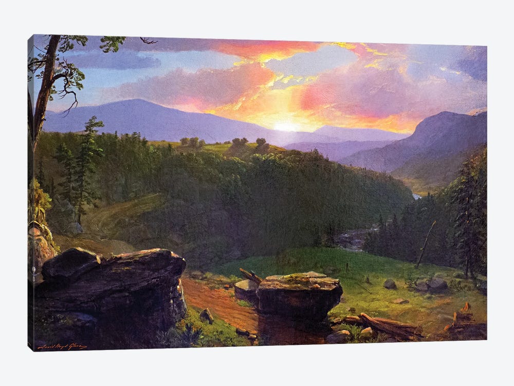 Sunset Over Big Rocks by David Lloyd Glover 1-piece Canvas Wall Art
