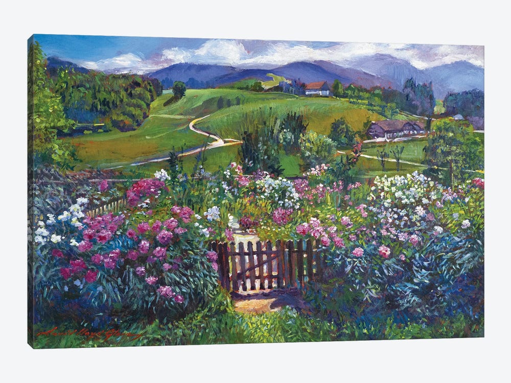 Spring Garden Gate by David Lloyd Glover 1-piece Canvas Art