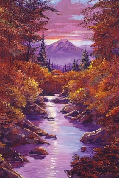 David Lloyd Glover: Quiet Autumn Stream by David Lloyd Glover