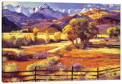 Foothills Ranch Canvas Art Print - David Lloyd Glover