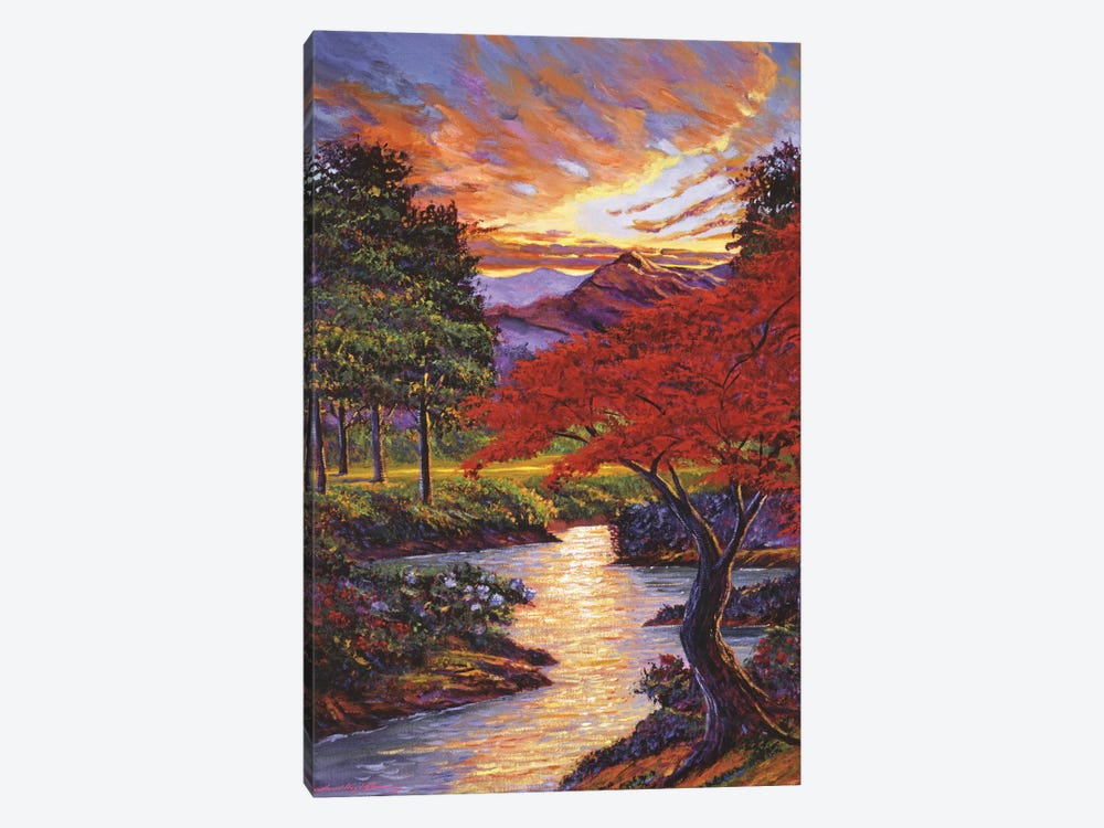 The Old Red Maple Tree by David Lloyd Glover 1-piece Canvas Artwork