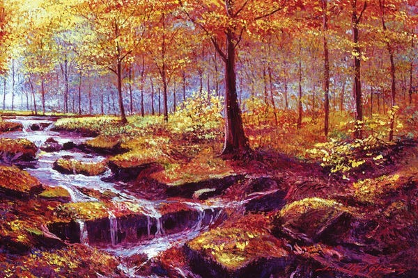 David Lloyd Glover: Autumn In Goldstream Park by David Lloyd Glover