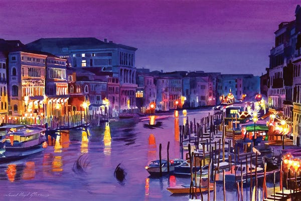 David Lloyd Glover: Romantic Venice Night by David Lloyd Glover