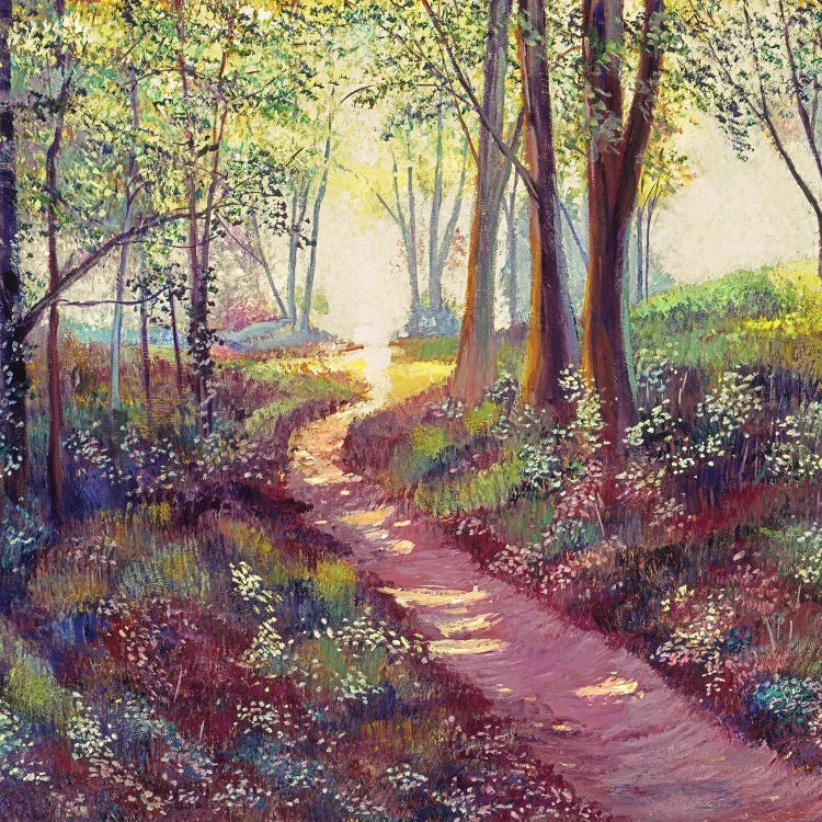 Wildflowers Along The Path by David Lloyd Glover wall art