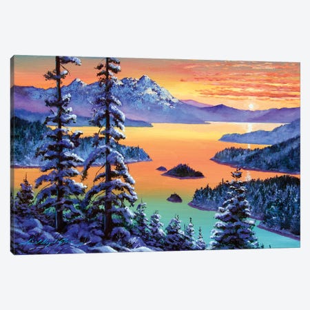Winter Vista Canvas Print #DLG229} by David Lloyd Glover Canvas Art Print