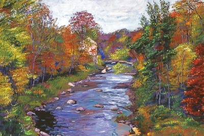 Autumn River by David Lloyd Glover framed wall art