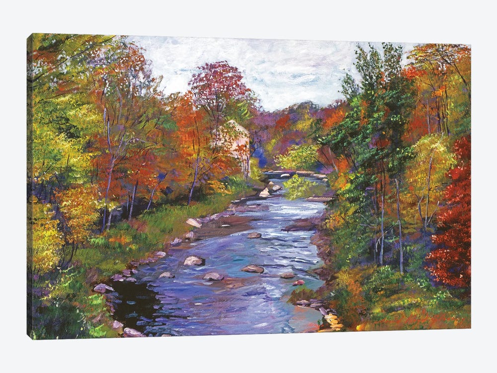 Autumn River by David Lloyd Glover 1-piece Canvas Wall Art