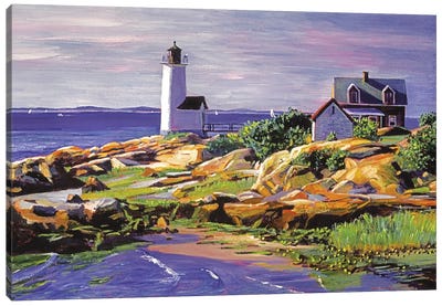 Atlantic Lighthouse Canvas Art Print - David Lloyd Glover
