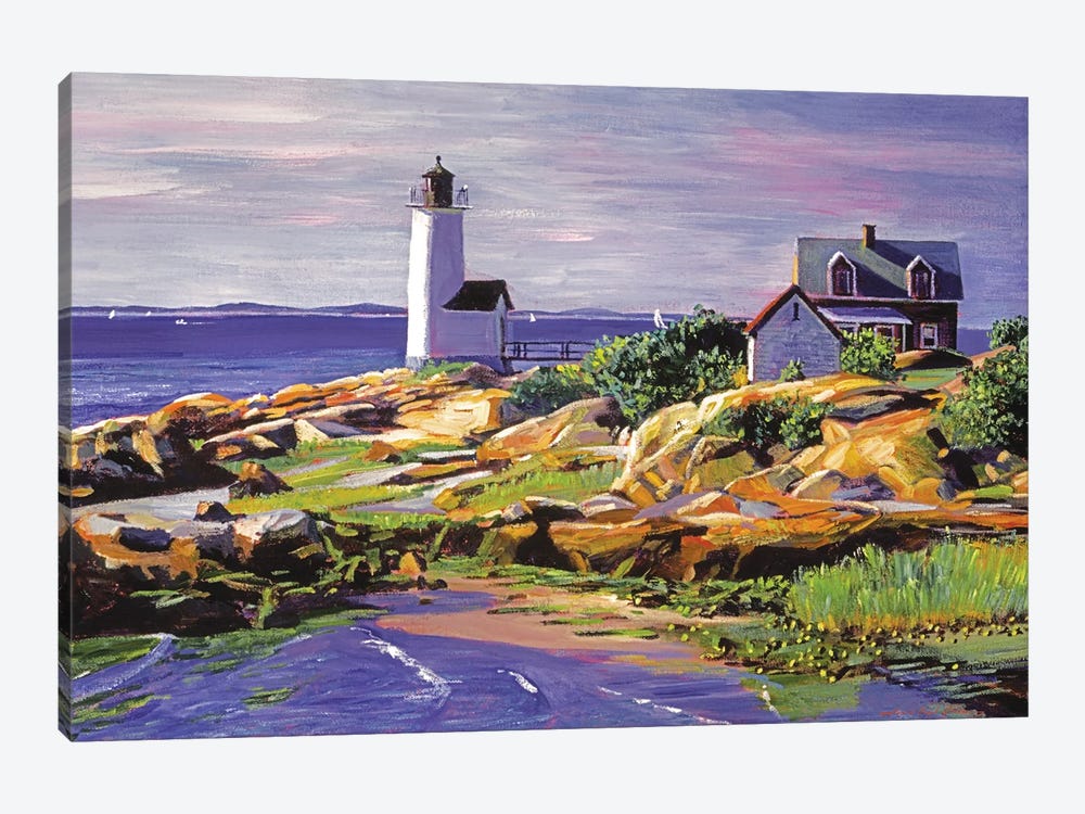 Atlantic Lighthouse by David Lloyd Glover 1-piece Canvas Print