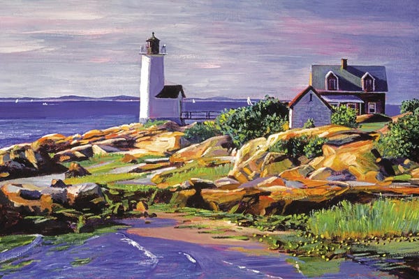 David Lloyd Glover: Atlantic Lighthouse by David Lloyd Glover