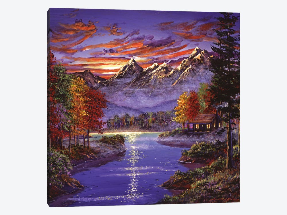 A Good Morning At The Cabin by David Lloyd Glover 1-piece Canvas Artwork