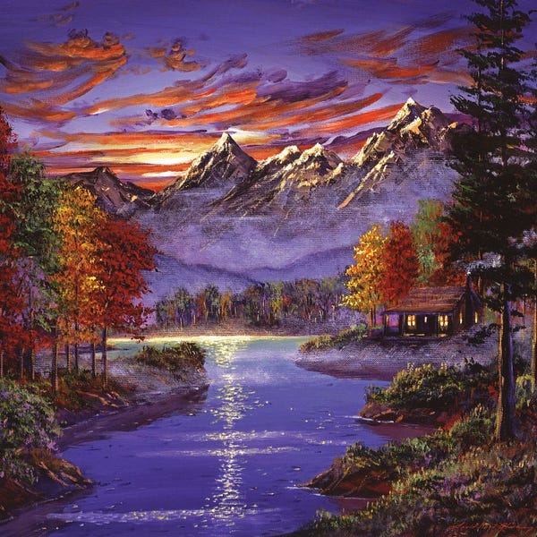 Plein Air Paintings: A Good Morning At The Cabin by David Lloyd Glover